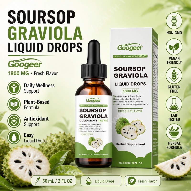 Herbal Wellness Liquid - Krople z liści i owoców gravioly