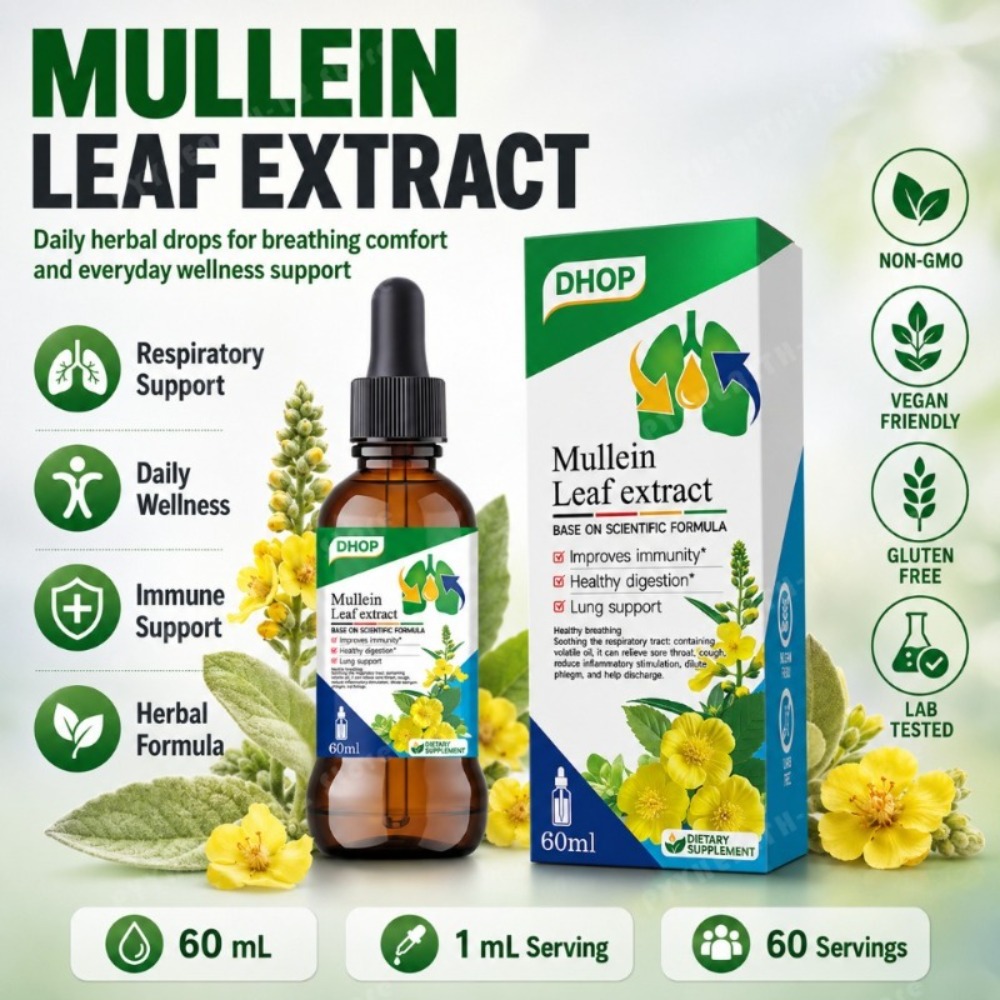 Herbal Wellness Liquid - Krople z ekstraktem z liści tulejki