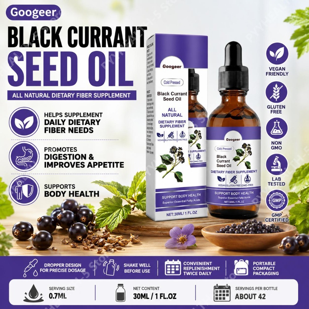 Herbal Wellness Liquid - Krople oleju z pestek czarnej porzeczki