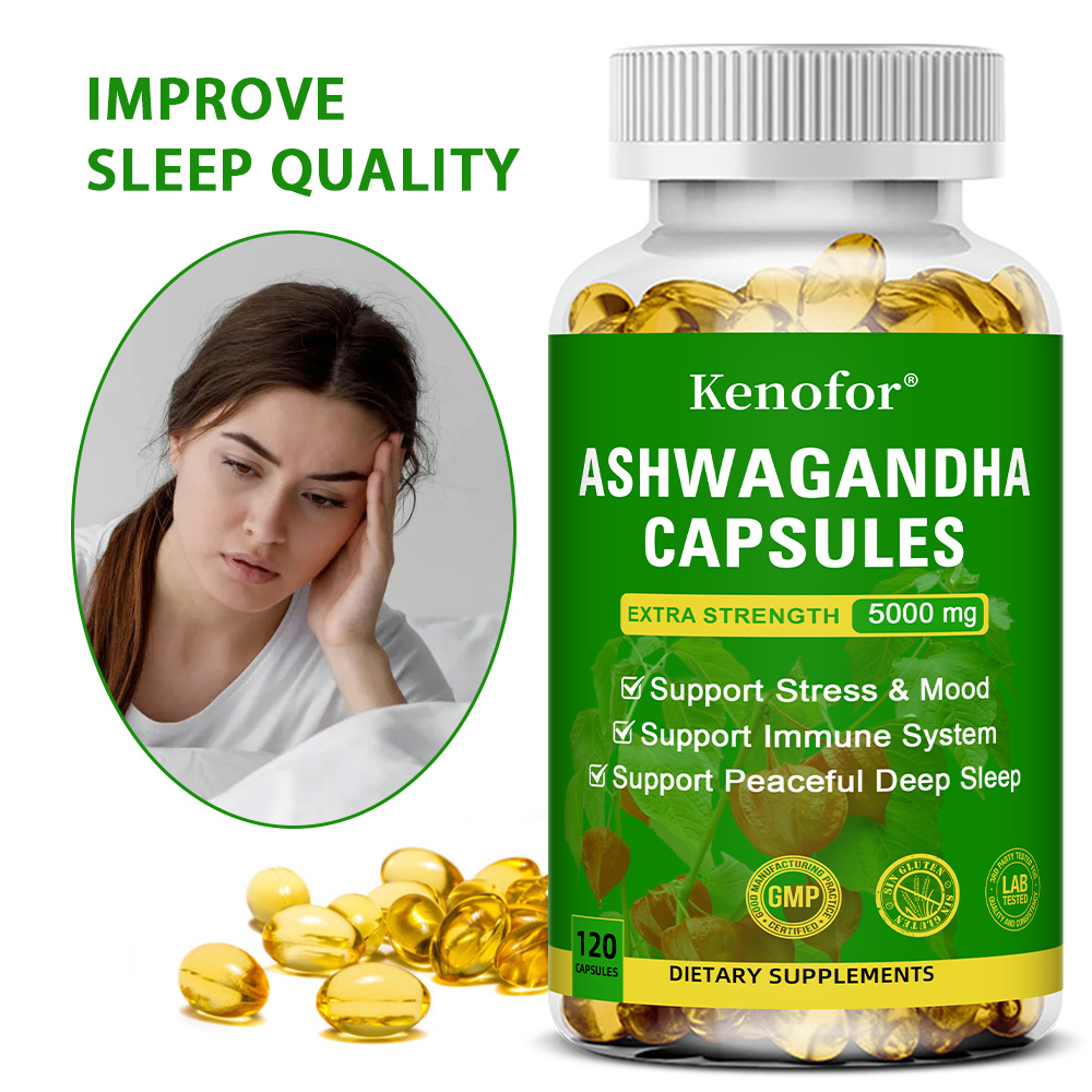 Herbal Wellness Blend - Kapsułki z Kompleksem Ashwagandhy 2300mg, Mieszanka