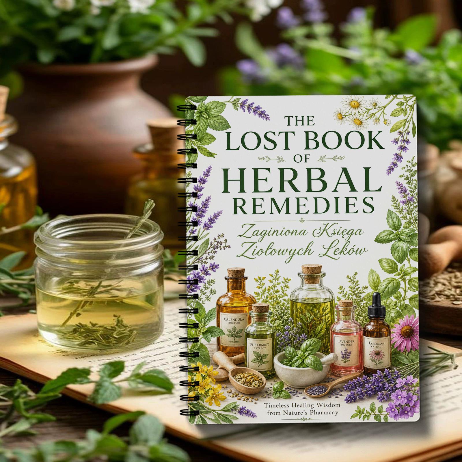 Notatnik Spiralny z Motywem Zi – Herbal Wellness Remedy recenzja i cena