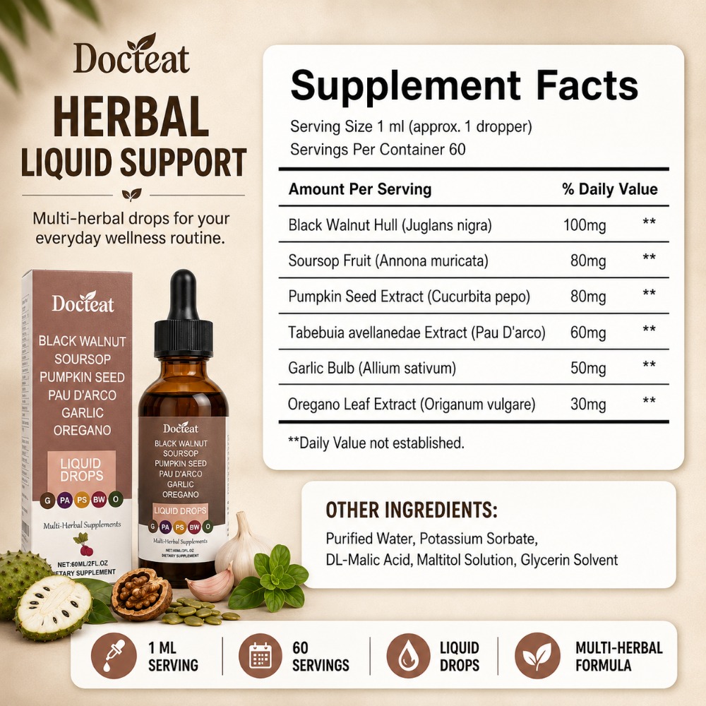 Docteat Czarny Orzech Włoski,  – Herbal Wellness Liquid recenzja i cena