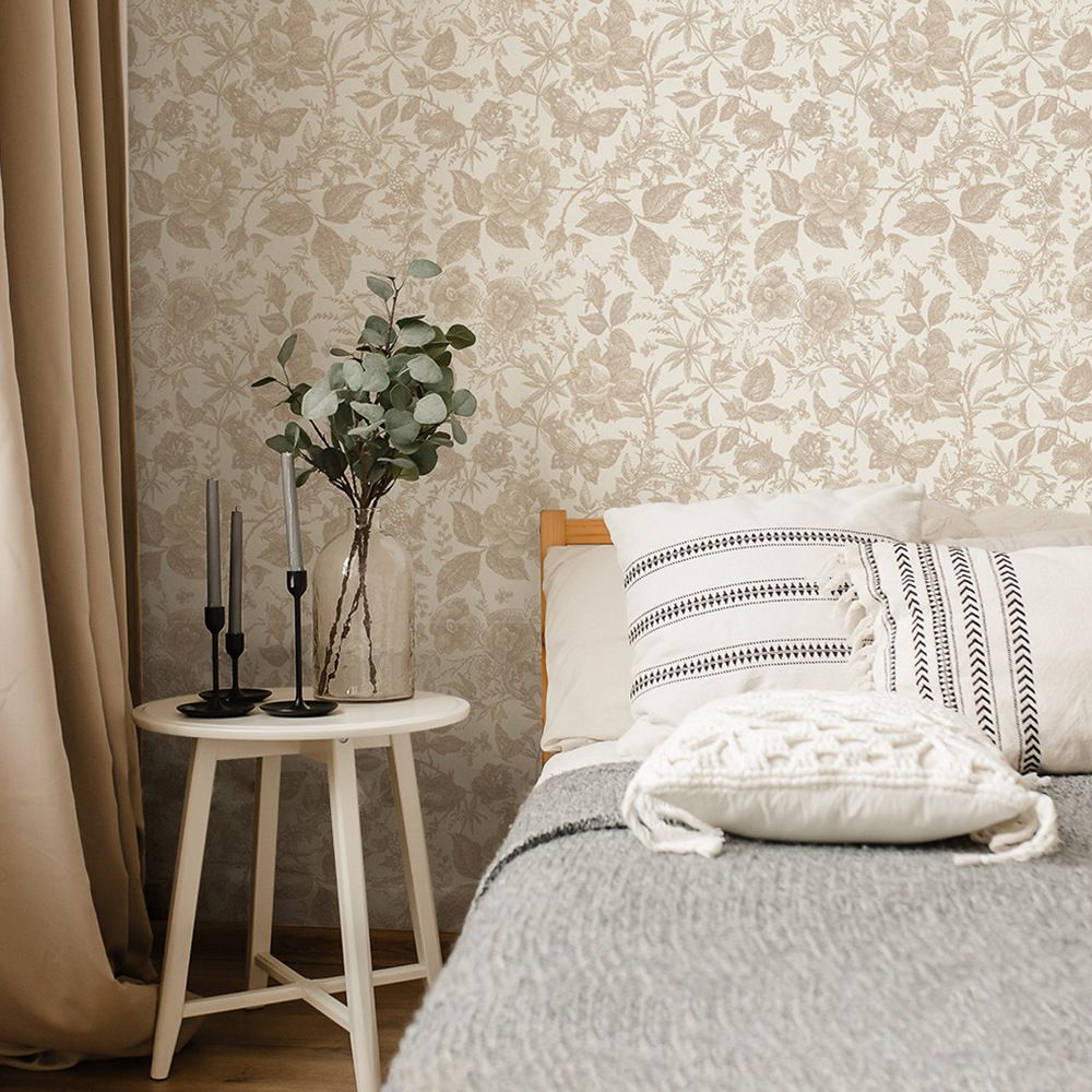 Vintage Rose Flower Tapeta na  – Herbal Wallpaper recenzja i cena
