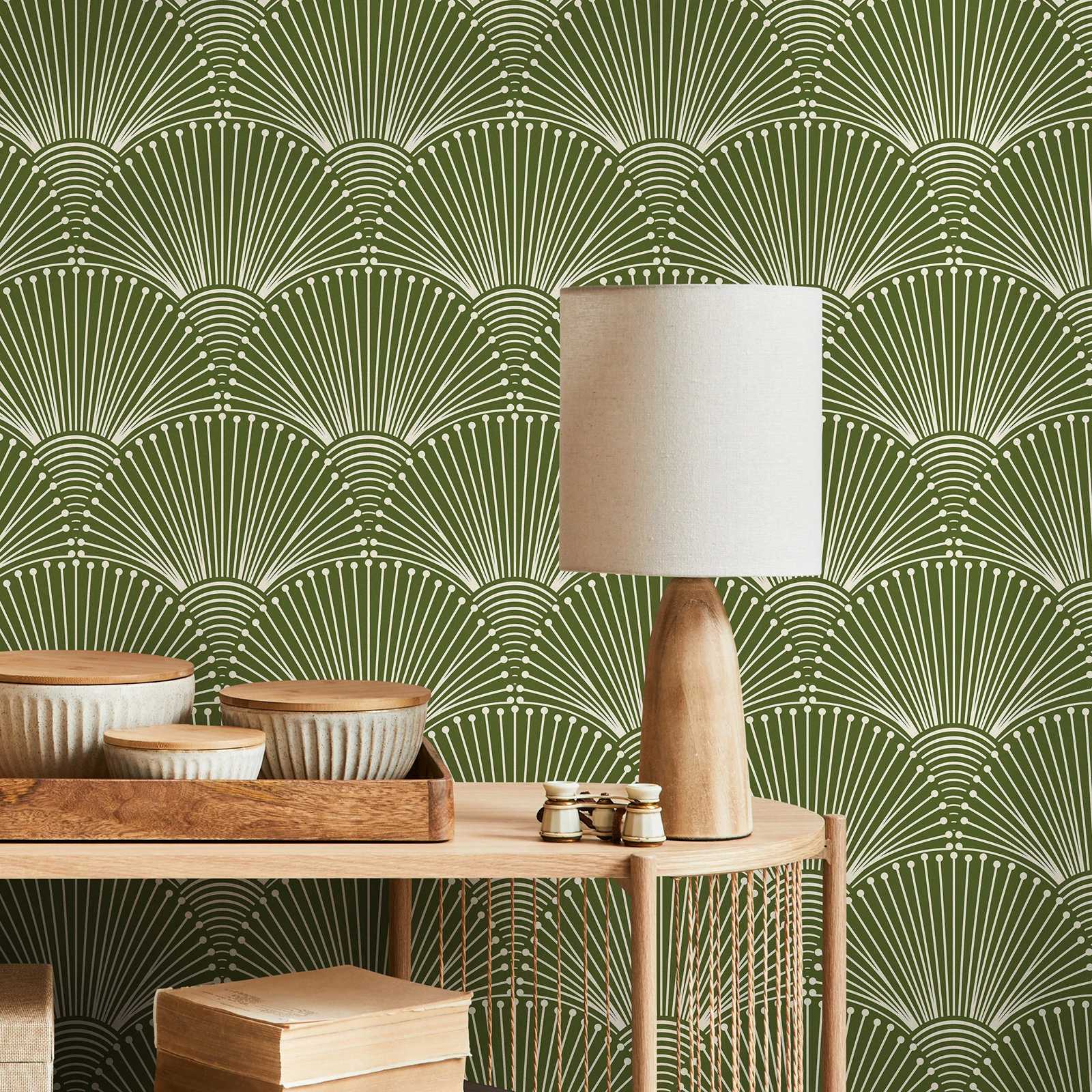 Zielona nowoczesna tapeta z pa – Herbal Wallpaper recenzja i cena