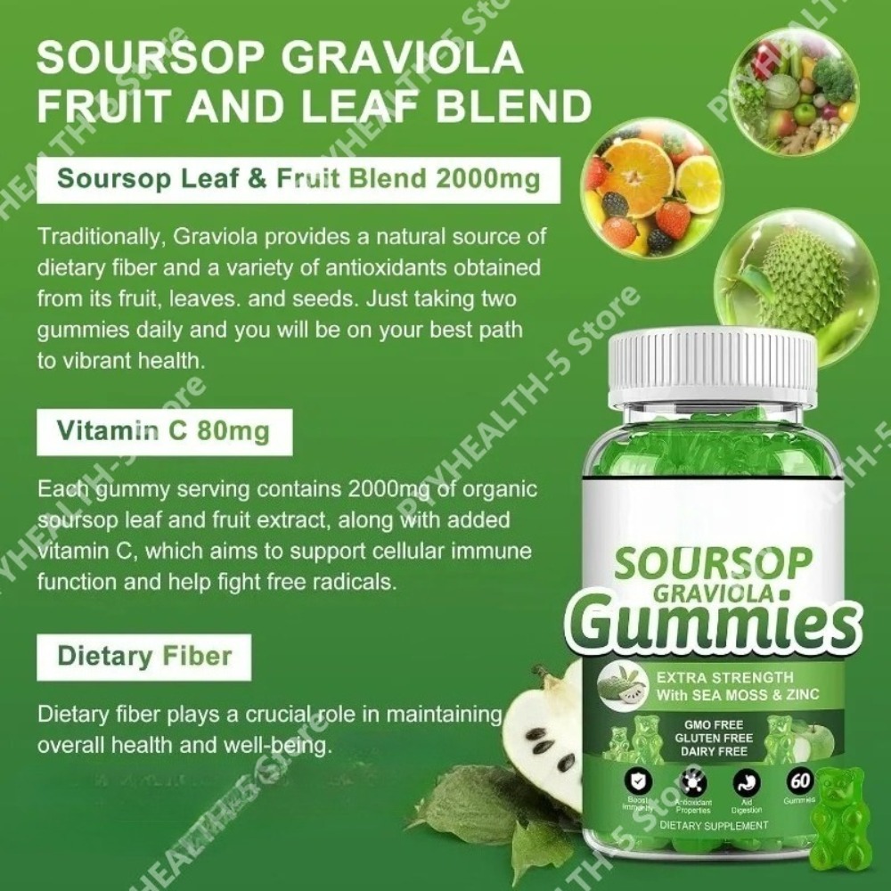Żelki z Graviolą (Soursop) 200 – Herbal Wellness Blend recenzja i cena