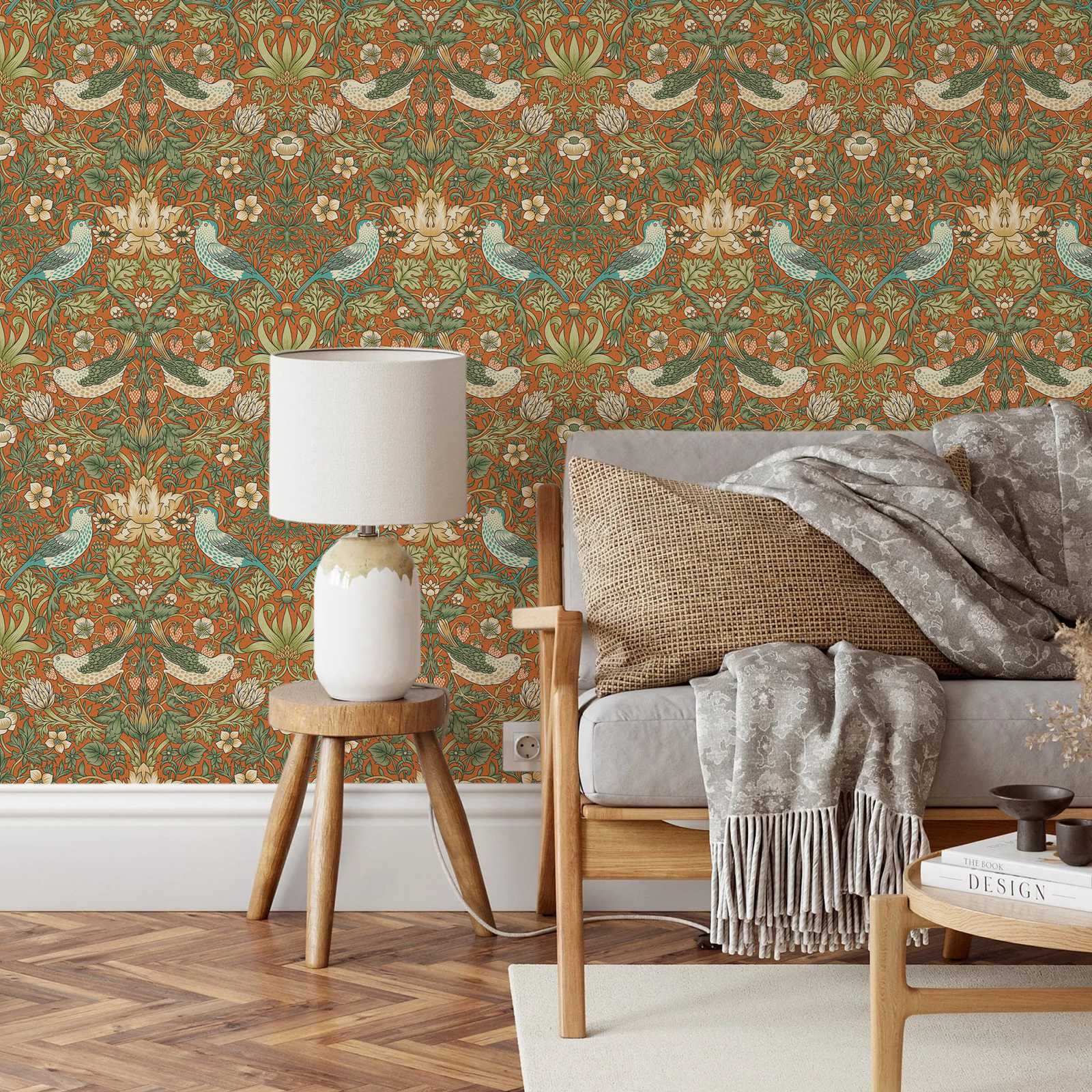 Tapeta w kwiaty truskawkowego  – Herbal Wallpaper recenzja i cena
